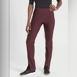 ATHLETA Interstellar Pants Burgundy SIZE 8